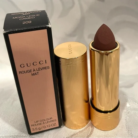 Gucci Rouge à Lèvres Mat Lipstick - Mona Leslie Cameo 209 NWB - Picture 1 of 3